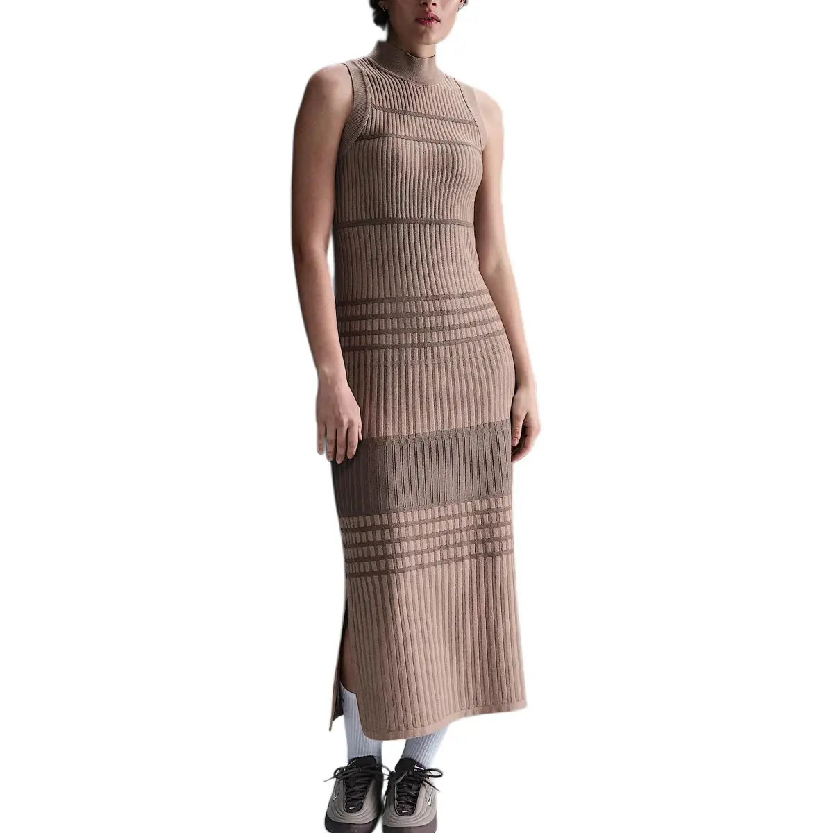 Nike Every Stitch Considered Sleeveless Dress Women's Tan Stone