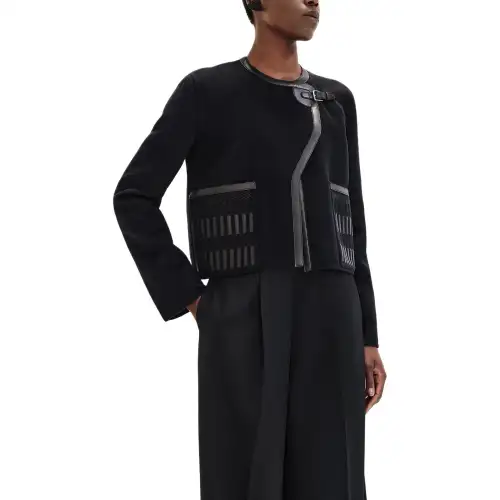 HERMES 2025 Spring Summer Collection Jackets & Coats Women's Blue Black