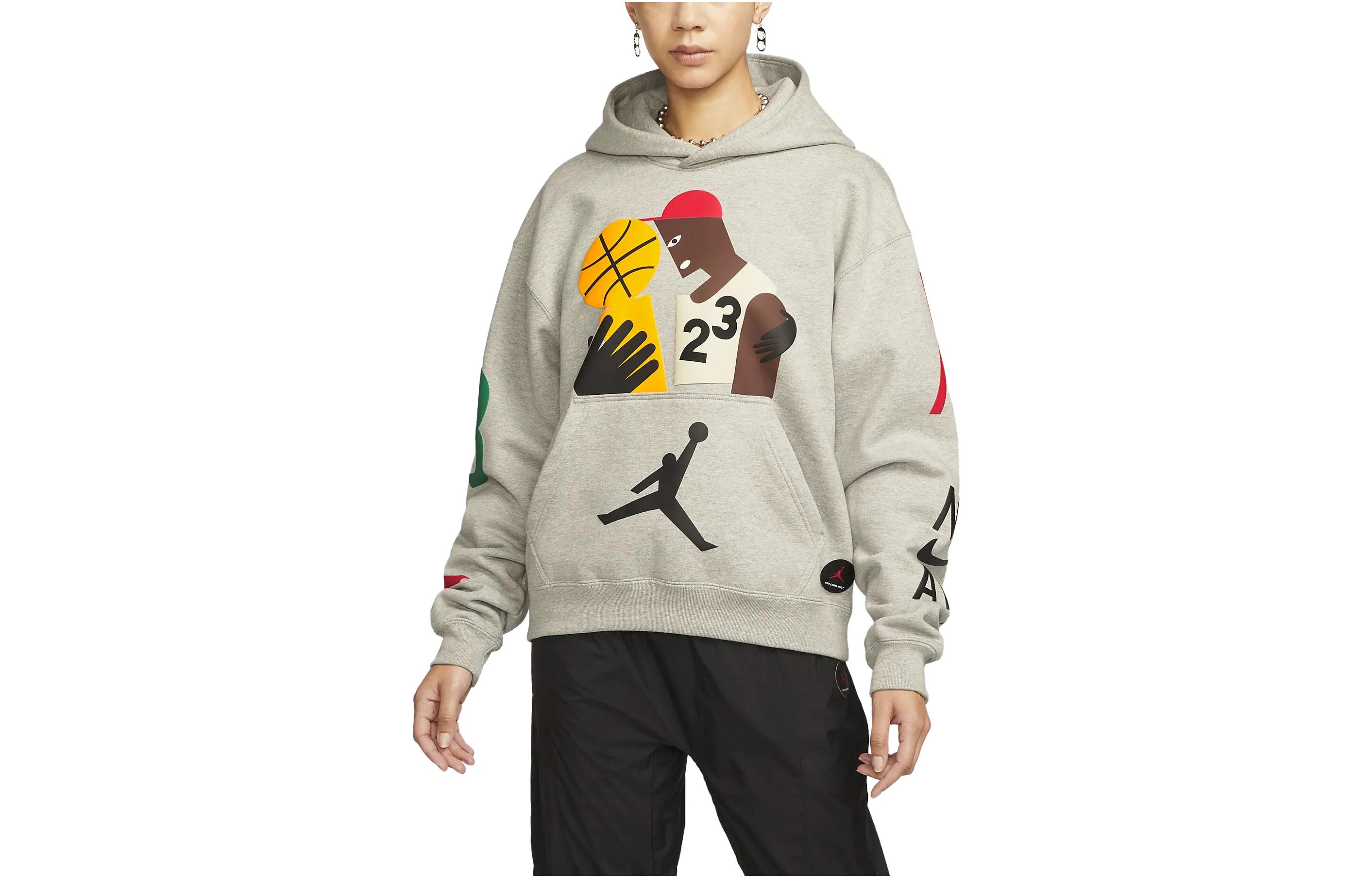 Jordan Women's Nina Chanel Hoodie Dark Heather Grey