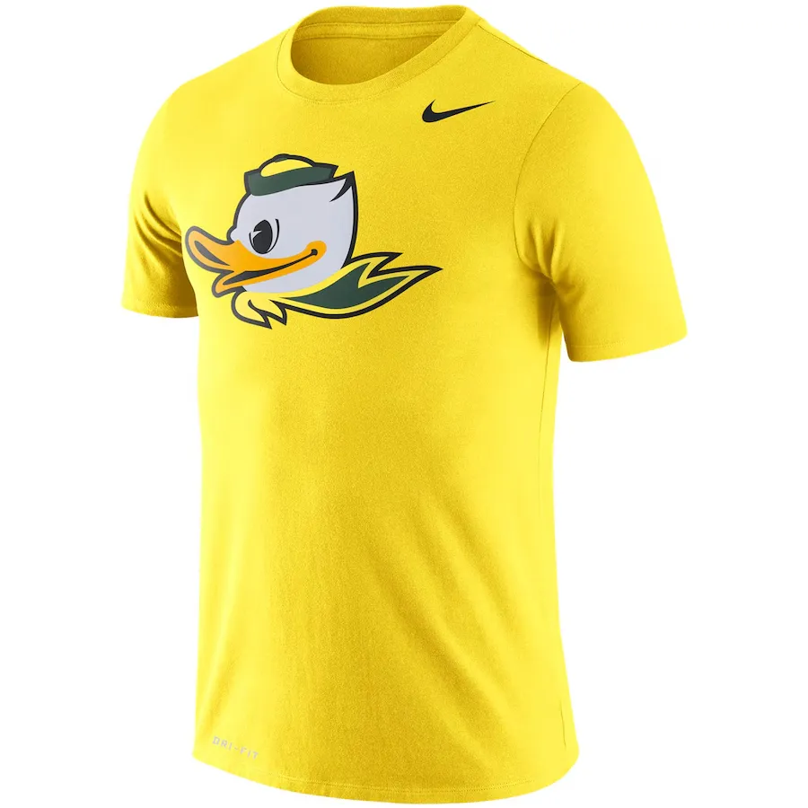 Nike T-Shirts Men's Yellow Crew Neck Moderate