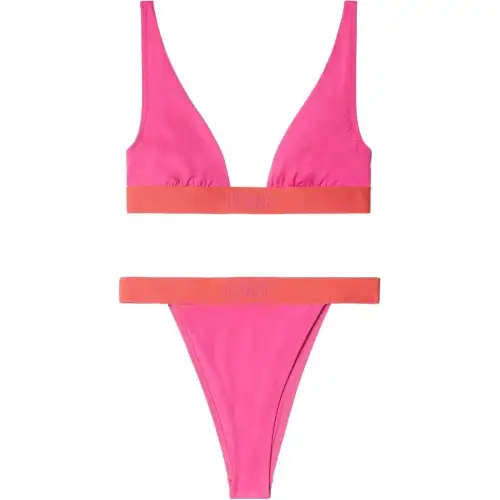 OFF-WHITE Condenced two-tone bikini