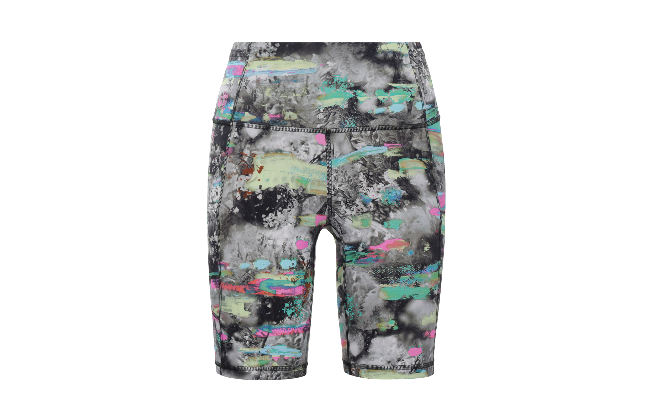 Lululemon/Lululemon Fast and Free Series Nulux™ Fabric Sports High Waist Fitness Shorts Women's Drift Paint Graffiti