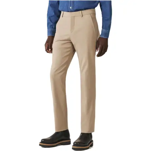 HERMES Casual Pants Men's Khaki Moderate Straight Fit Pants