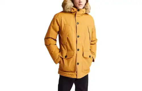 Timberland Coats Men's Wheat Hooded Moderate