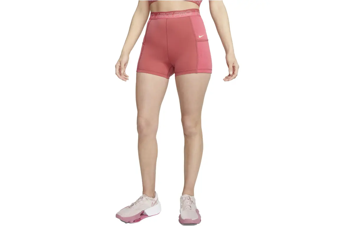 Nike Pro Women's High-Waisted 3" Training Shorts With Pockets