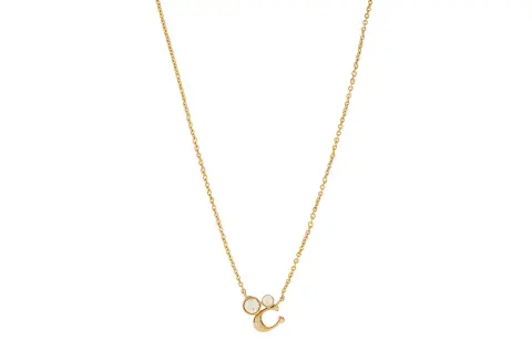 COACH Glass Necklaces Women's Gold