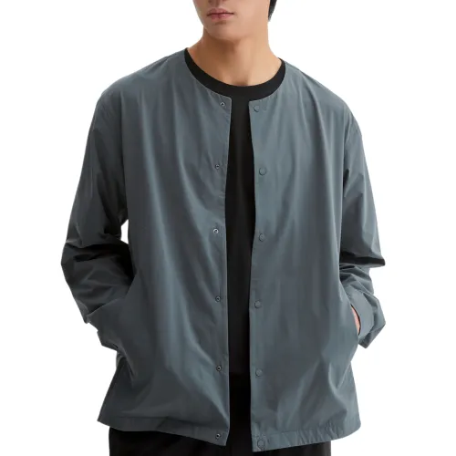New Balance Jackets Men's Charcoal Gray Crew Neck Moderate Soft Shell