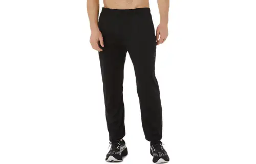 ASICS Knitted Sweatpants Men's Black Moderate Cuffed Pants