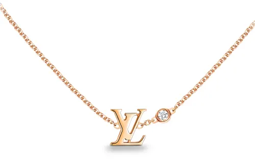 LOUIS VUITTON Idylle Blossom Lv Pendant Pink Gold And Diamond