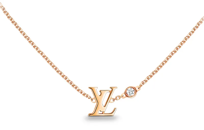 LOUIS VUITTON Idylle Blossom Lv Pendant Pink Gold And Diamond