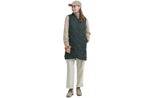UNIQLO Down Vests Women's Black Collarless Moderate Other