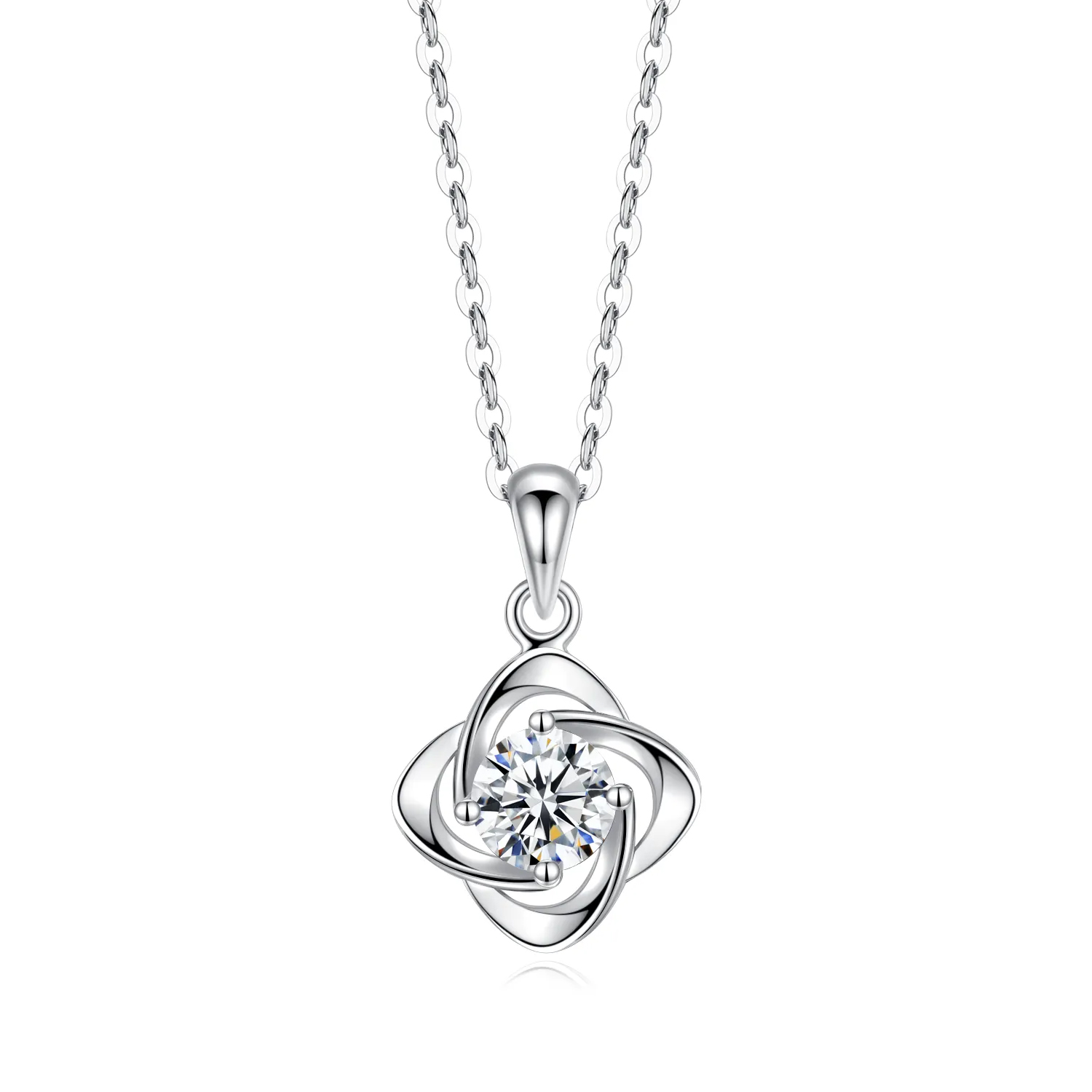 Fashionable lucky clover, classic sophisticated chain for key bag , design platinum necklace, light luxury style, Chinese style, simple and elegant design, high-quality style