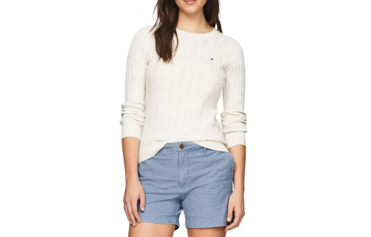 Tommy Hilfiger Cable Knit Sweater Women's Clothing