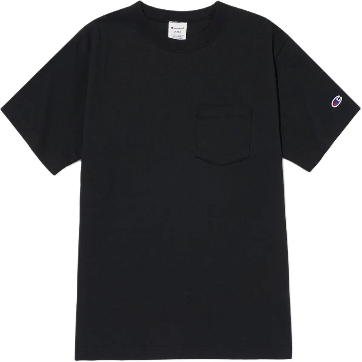 Champion T-Shirts Unisex Black/Black Crew Neck