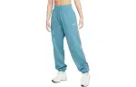 Nike Knitted Sweatpants Women's Blue Moderate Cuffed Pants