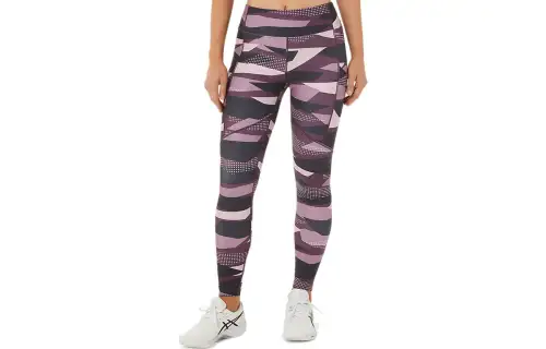 Asics New Strong 92 Printed Tight Leggings Women's Purple