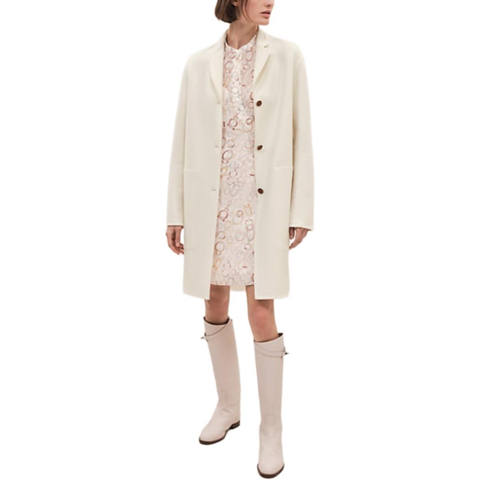Женское пальто Hermes Coat (белое)