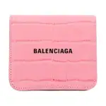 Balenciaga Cow Leather Coin Purse Card Holder, Wallet Unisex Pink