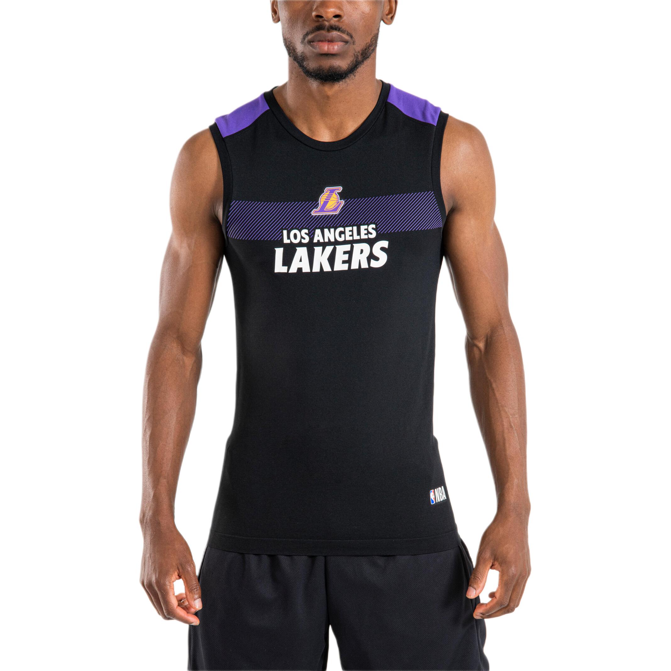 DECATHLON x NBA Los Angeles Lakers Basketball Jersey Men's Black/Violet