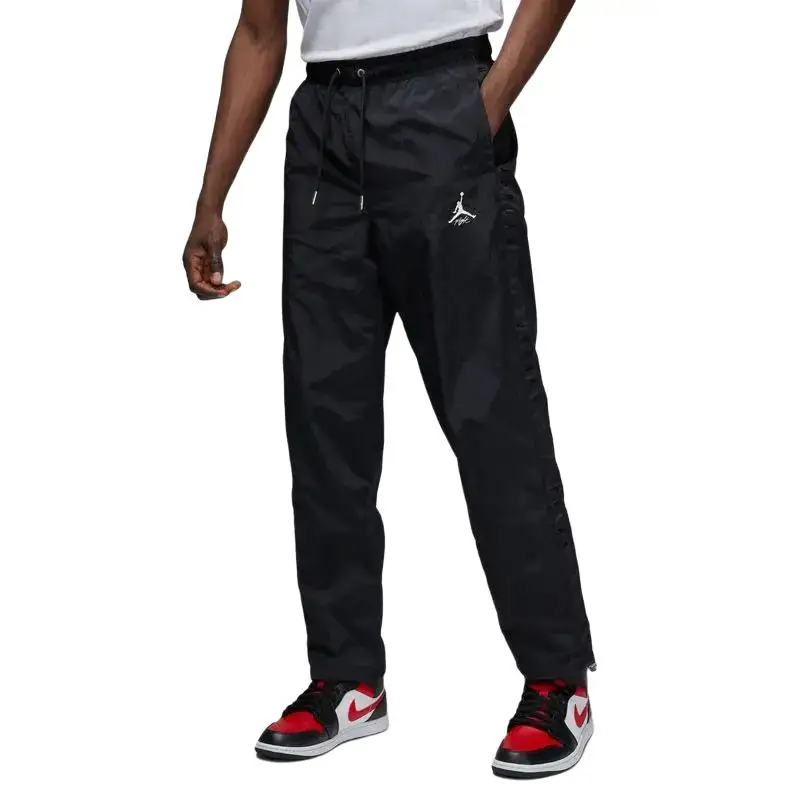 Jordan Casual Pants Men's Black Moderate Straight Fit Pants