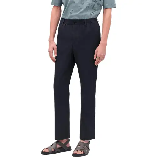 HERMES Casual Pants Men's Marine Blue
