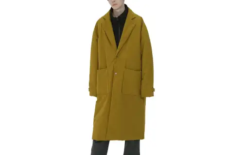 New Balance Coats Men's Yellow Lapel Moderate