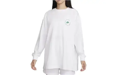 Nike T Shirts Women's White Crew Neck Moderate Other