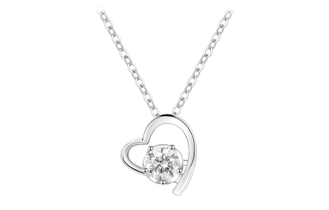 FANCI 925 Sterling Silver Synthetic Cubic Zirconia Necklaces Women's