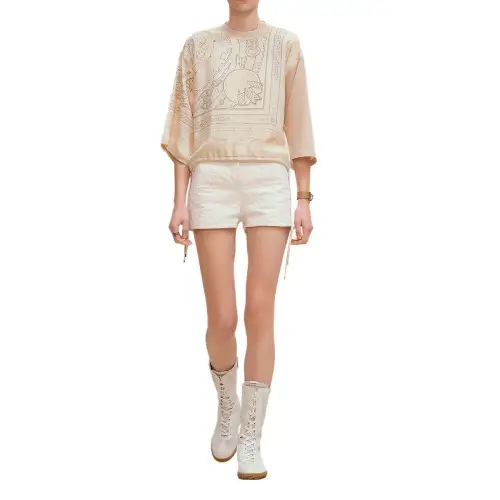 HERMES FW25 Sweater Women's Pearl White