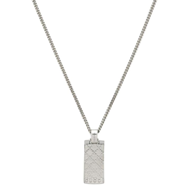Серебряное колье Gucci 925 (серебристое)