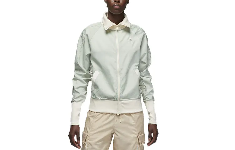 Jordan Women'ss Bephies Beauty Supply Track Jacket Dusty Sage/Pale Ivory