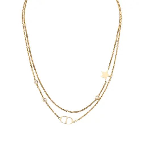 Dior CD-logo star necklace