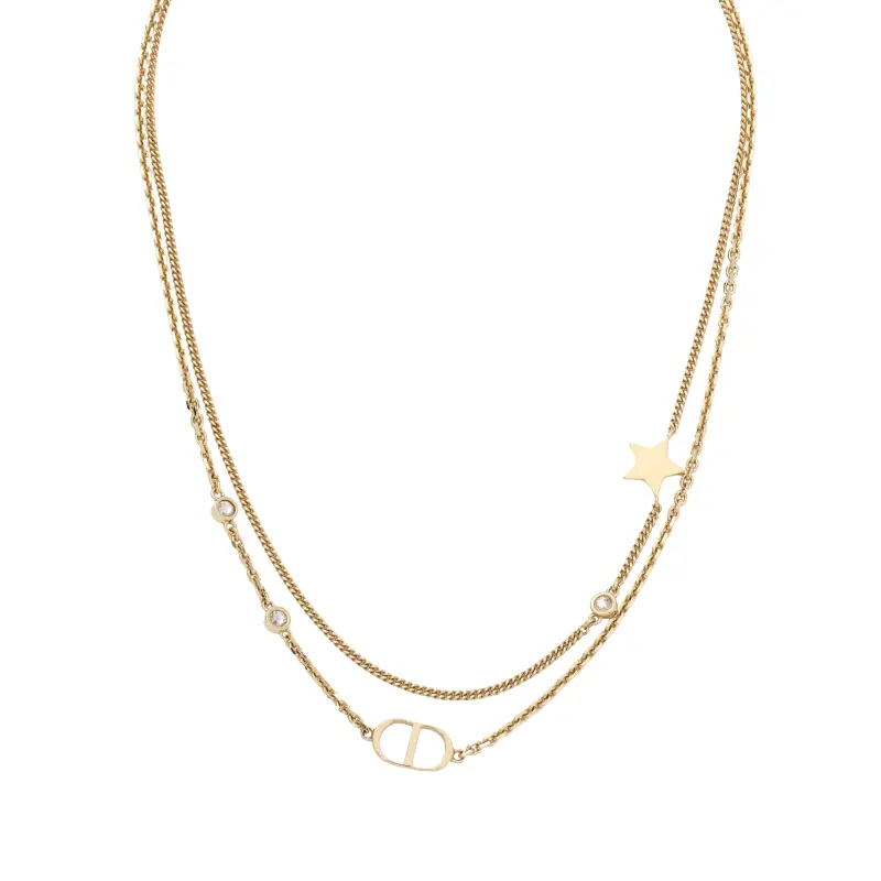 Dior CD-logo star necklace