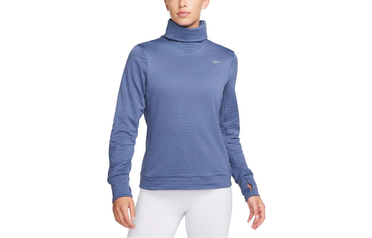 Женская кофта Nike THERMA-FIT (синяя)