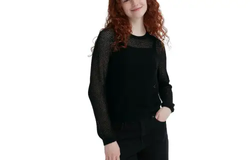 UNIQLO Knitwear Women's Black Crew Neck Thin Other