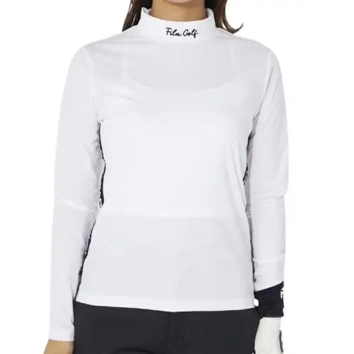 FILA Shirts Women's White Stand Collar Moderate