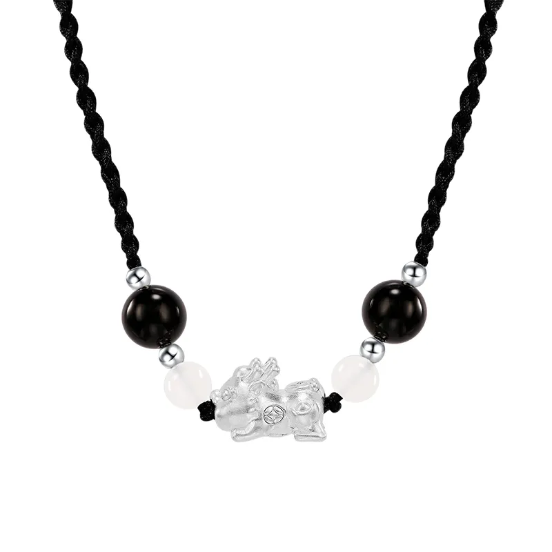 ZOKS White Jade Bodhi Necklaces Women's
