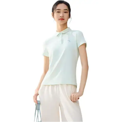 Anta Polo Shirt Women's Sunlit Time Green