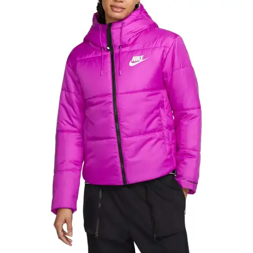 Nike Down Jackets Women's Purple Hooded Moderate Seamless Down Jacket