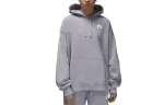 Jordan Flight Sweatshirts Women's Concrete Gray Hooded Moderate Regular