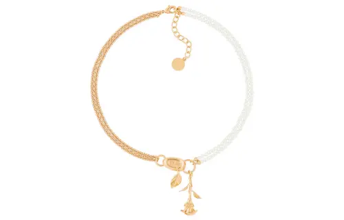 DIOR Necklaces Women's White/Gold