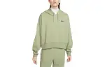 Nike Sweatshirts Women's Oil Green Hooded Moderate Regular