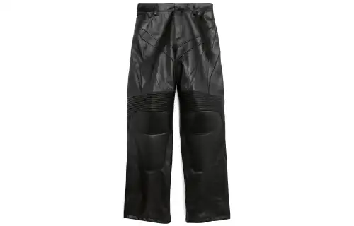 Balenciaga Casual Pants Loose Fit Unisex Black