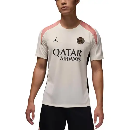 Jordan PSG Dri FIT Soccer Jersey Men's Light Ivory/Rust Pink/Black