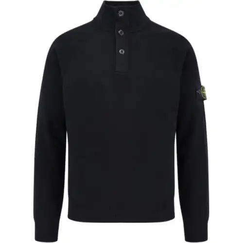 Stone Island Half-Button Knitted Jumper