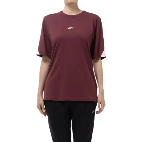Reebok T Shirt Women's Burgundy