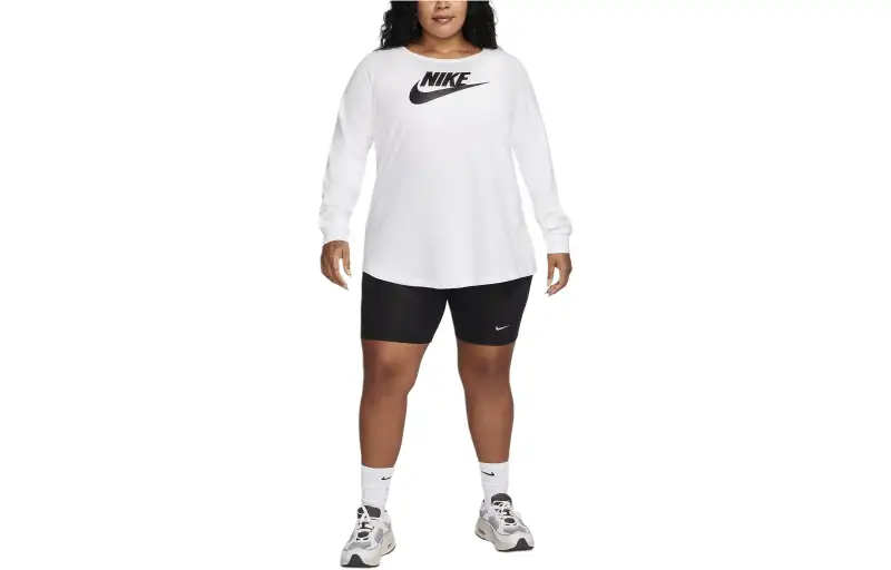 Nike Sportswear Club Women's Long Sleeve T Shirt Plus Size