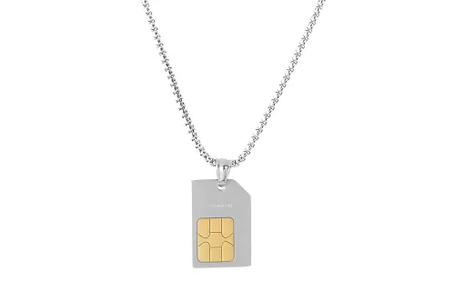 Guuka Titanium Steel Necklaces Unisex Silver