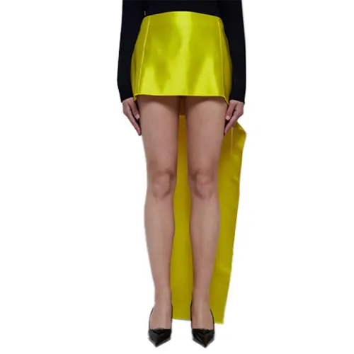 PRADA SS22 Casual Short Skirts Women's Yellow