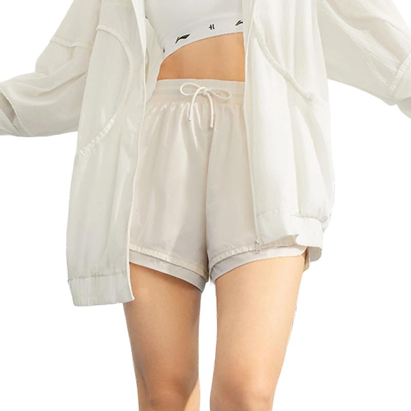 Li Ning Sports Life Collection Sports Shorts Women’s Ecru